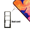 Miniatyrbillede 3 af 11: Samsung Galaxy A51 Reservdel Dubbla SIM-kortshållare Svart