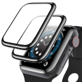 Miniatyrbild 5 av 11: (2-PACK) Apple Watch Series 7/8 41/45mm Skärmskydd (3D) Transparent 41mm