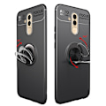 Pikkukuva 8 / 11: Stilsäkert Skal Auto Focus med Ringhållare - Huawei Mate 20 Lite Svart/Blå