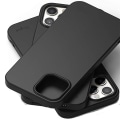 Miniatyrbild 8 av 10: iPhone 12 Pro - Skyddande Silikonskal i Frostad Design Svart