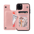 Miniatyrbillede 9 af 11: Elegant Stöttåligt Skal med Kortfack - iPhone 11 Roséguld