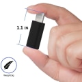 Miniatyrbilde 7 av 9: Adapter USB-C till iPhone 2in1 Laddning + Dataöverföring Svart