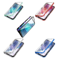 Pikkukuva 6 / 8: Samsung Galaxy A22 5G - Praktiskt Dubbelsidigt Magnetiskt Skal Blå
