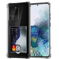 Miniatyrbilde 1 av 9: Samsung Galaxy S20 Ultra - Kraftfullt Floveme Skal med Korthållare Transparent/Genomskinlig