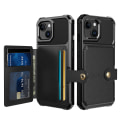 Pikkukuva 10 / 11: iPhone 15 - Elegant plånboksfodral i lyxigt PU-läder Marine blue