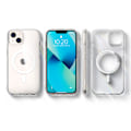 Pikkukuva 1 / 11: Magnetiskt skyddsskal med trådlös laddning för iPhone 13 mini Transparent