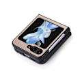 Miniatyrbillede 9 af 11: Galaxy Z Flip 5 - Elegant Litchi-mönstrat skal Red