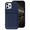 Skal med Kortfack kompatibelt med iPhone 16 Pro Marinblå