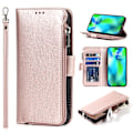 Miniatyrbillede 11 af 11: iPhone15ProMax - Fodral med Dragkedja, Flip-Fodral med Axelrem Svart