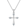Miniatyrbilde 2 av 4: Elegant Halsband med Kors (Guld/Silver) Guld