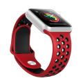 Miniatyrbild 7 av 11: Apple Watch 42/44/45/49mm - Stilrena Silikonarmband -ROYBEN ORGINAL- Svart/Blå L