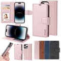 iPhone 16 Pro - Elegant 2-i-1 Plånboksfodral som Ger Allt i Ett Roséguld