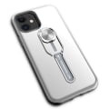 Miniatyrbild 1 av 9: iPhone 12 - Exklusivt Stötdämpande Skal med Hållare Silver