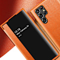 Miniatyrbilde 10 av 11: Samsung Galaxy S23 Ultra - Elegant Skyddsfodral med Vyfönster Svart