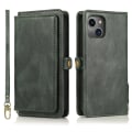 Miniatyrbilde 5 av 11: iPhone 15 Plus - Luksuriøst Lommebokdeksel i Lær med Kortlomme Black