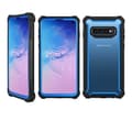 Samsung Galaxy S10e - Exklusivt EXXO Skyddsfodral Hörnskydd Blå Blå
