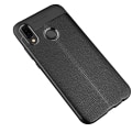 Miniatyrbillede 8 af 11: Skyddande Silikonskal (Litchi) till Huawei P20 Lite Grå