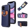 Miniatyrbillede 1 af 11: iPhone 12 Mini - Gennemtænkt stilfuldt cover med kortholder Mörkblå