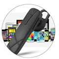 Pikkukuva 9 / 10: Praktiskt Bluetooth Handsfree Headset (Mini) Svart