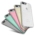 Miniatyrbild 9 av 11: Praktiskt Stötdämpande Elegant Silikonskal för iPhone 7 Blå