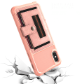 Miniatyrbilde 6 av 11: iPhone X/XS - Genomtänkt Skal med Kortfack Grön