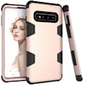 Miniatyrbild 1 av 11: Samsung Galaxy S10 - Praktiskt Skyddande Skal RUGGED ROBOT Svart/Guld