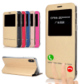 Pikkukuva 3 / 8: Elegant Smartfodral (Svarsfunktion) F�nster iPhone XS Max Röd
