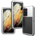 Miniatyrbilde 1 av 4: Samsung Galaxy S21 Ultra - Kraftigt Stötdämpande Aluminiumskal Silver