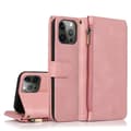 iPhone 12 Pro Max - Elegant Robust Plånboksfodral Roséguld