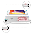 Miniatyrbilde 6 av 8: iPhone 7 Plus - Stötdämpande Silikonskal med Korthållare FLOVEME Transparent/Genomskinlig