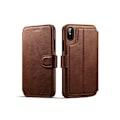 Pikkukuva 4 / 11: Exklusivt Fodral med Plånbok - iPhone X/XS (PU-Läder) Grå