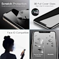 Pikkukuva 9 / 11: iPhone 11 Pro Max 3-PACK FullCover Anti-Spy Skärmskydd 9H Svart