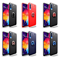 Miniatyrbillede 4 af 11: Samsung Galaxy A70 - Praktiskt Skyddsskal med Ringhållare Svart/Blå