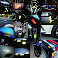 Pikkukuva 8 / 8: 21-Pack Reflex-Remsor i Varierade Former Blå