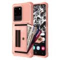 Pikkukuva 9 / 11: Samsung Galaxy S20 Ultra - Skyddande Skal med Kortfack Roséguld Roséguld