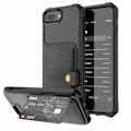 Pikkukuva 1 / 11: iPhone 8 Plus - Praktiskt Skal med Kortfack Svart