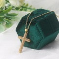 Pikkukuva 3 / 4: Elegant Hög Kvalitets Kors Halsband Guld