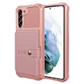 Pikkukuva 1 / 11: Samsung Galaxy S21 FE - Tyylikäs ja älykäs kuori korttipaikalla Roséguld