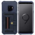 Skal med Kortfack - Samsung Galaxy S9 Blå Blå