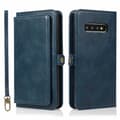 Samsung Galaxy S10 - Kraftfullt Smart Plånboksfodral Mörkblå