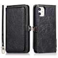 Miniatyrbillede 1 af 11: iPhone 11 - Gennemtænkt etui med dobbelt tegnebog Svart