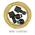 Miniatyrbillede 1 af 11: Smarte Skoløbsnøre med Snørelukning 100cm Mörkt Sandfärgad