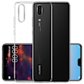 Miniatyrbillede 1 af 7: Huawei P20 - Smart Skyddsskal i Silikon från FLOVEME Transparent/Genomskinlig