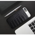 Miniatyrbild 7 av 10: iPhone 8 PLUS - Stilrent Robust Skal från Croco-Serien Vit