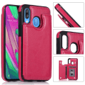 Pikkukuva 4 / 11: Elegant Skyddsskal med Kortfack - Samsung Galaxy A20E Roséguld