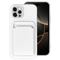 Skal med Kortfack kompatibelt med iPhone 16 Pro Vit