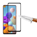 Pikkukuva 5 / 11: Samsung Galaxy A21s 2.5D 4-PACK Skärmskydd Ram 9H 0,3mm Svart