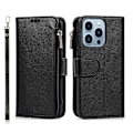 Miniatyrbillede 4 af 11: iPhone15ProMax - Fodral med Dragkedja, Flip-Fodral med Axelrem Grön