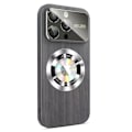 Pikkukuva 5 / 11: iPhone 11 pro max - Trätexturerat Magsafe Trådlöst Laddningsskal Brun