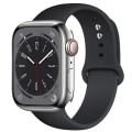 Miniatyrbilde 6 av 11: Silikonarmband 42mm/44mm/45mm/49mm Apple Watch Grå L